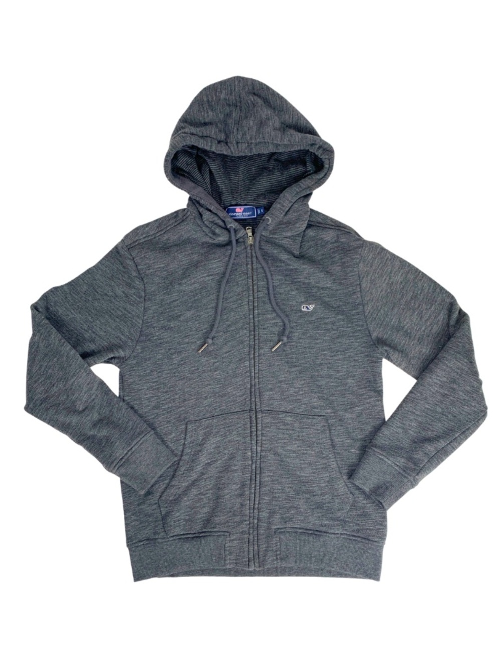vineyard vines Full Zip Hoodie Shacket Gray S Preppy Coastal Fall